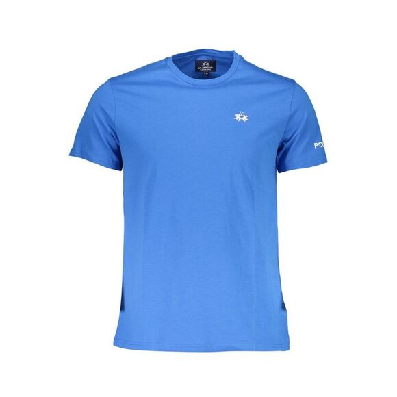 La Martina Blue Cotton Men Men's T-Shirt